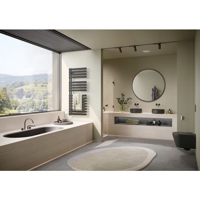 Kermi Credo Half flat -E Badheizkörper 60 x 143,6 cm, mit Elektro-Set FKS links