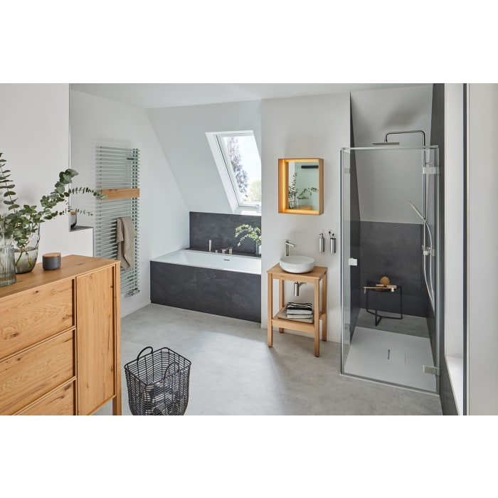 Kermi Credo Half round Badheizkörper 60 x 180 cm, rechts