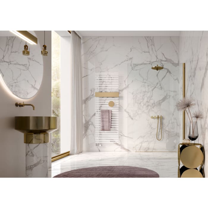 Kermi Credo Half round Badheizkörper 60 x 100 cm, links