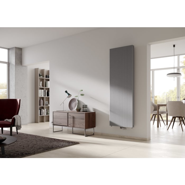 Kermi Carré Heizkörper 200 x 6 x 89,5 cm, Anschluss unten