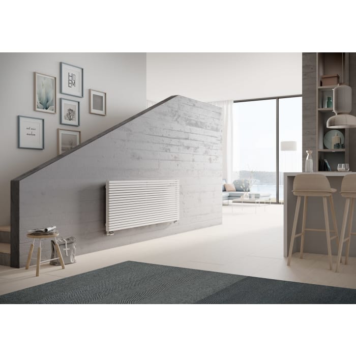 Kermi Carré Heizkörper 80 x 6 x 59,5 cm, Anschluss seitlich links
