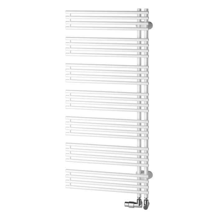 Kermi Diveo Badheizkörper 45 x 4,6 x 94 cm, Ausführung rechts mit seitlichem Anschluss