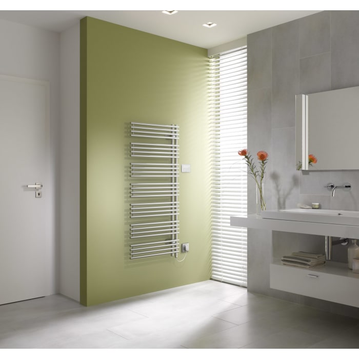 Kermi Diveo-E Badheizkörper 60 x 4,6 x 170 cm inkl. Elektro-Set WRS rechts