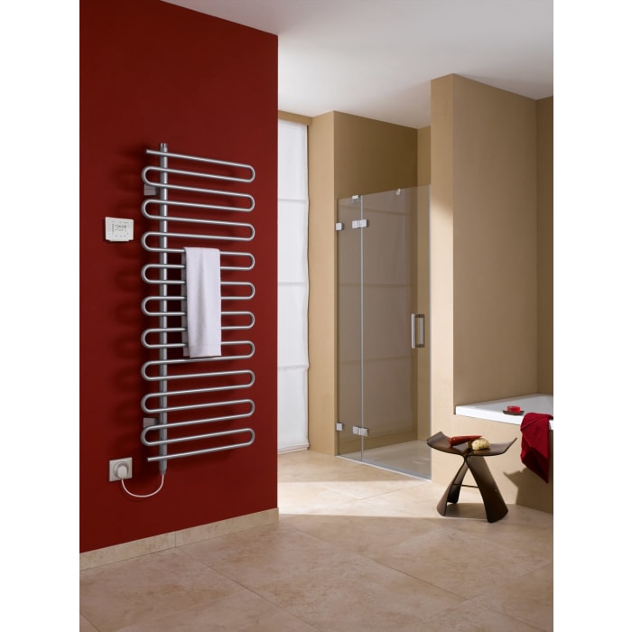 Kermi Icaro-E Badheizkörper 40 x 5,8 x 184,1 cm inkl. Elektro-Set WRX links