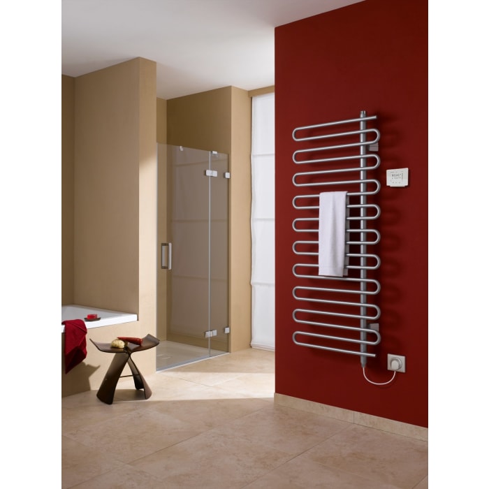 Kermi Icaro-E Badheizkörper 60 x 5,8 x 184,1 cm inkl. Elektro-Set WRX rechts