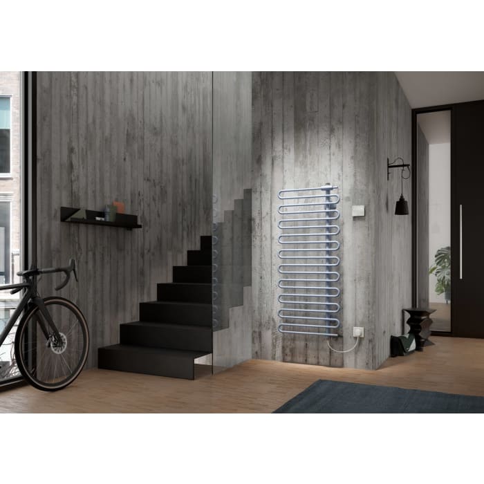 Kermi Icaro-E Badheizkörper 60 x 5,8 x 142,1 cm inkl. Elektro-Set WWS rechts