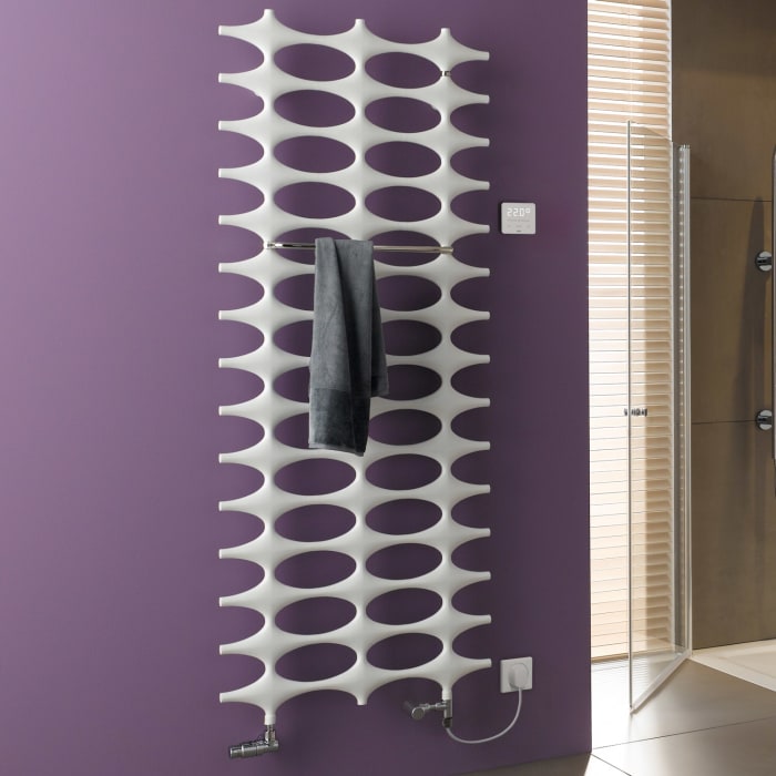 Kermi Ideos Elektro-Zusatzbetrieb Badheizkörper 75,8 x 3,7 x 115,1 cm inkl. Elektro-Set WRS rechts