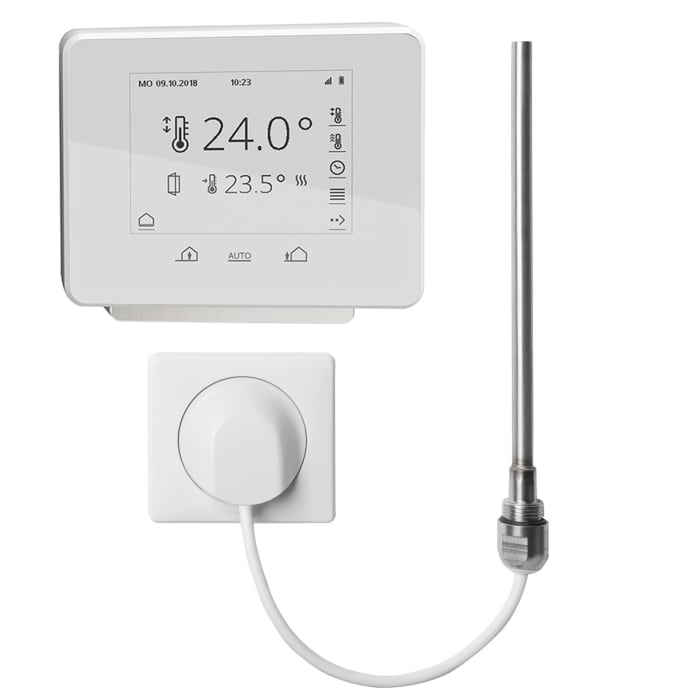 Kermi Ideos-V Elektro-Zusatzbetrieb Badheizkörper 50,8 x 3,7 x 190,1 cm inkl. Elektro-Set WRX links