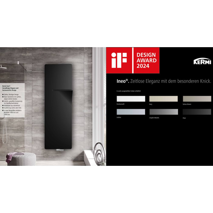 Kermi Ineo Badheizkörper 60 x 180 cm, links