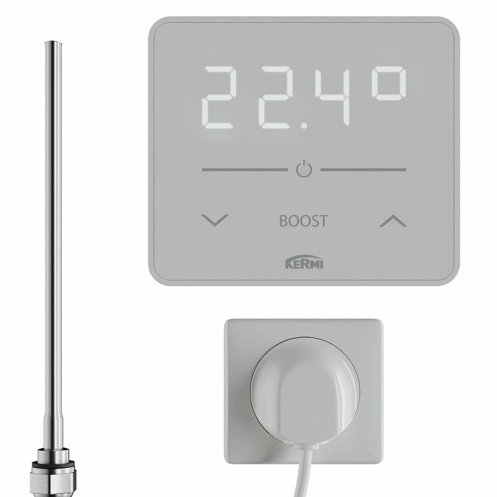 Kermi Ineo-E Badheizkörper 60 x 180 cm inkl. Elektro-Set WWS links