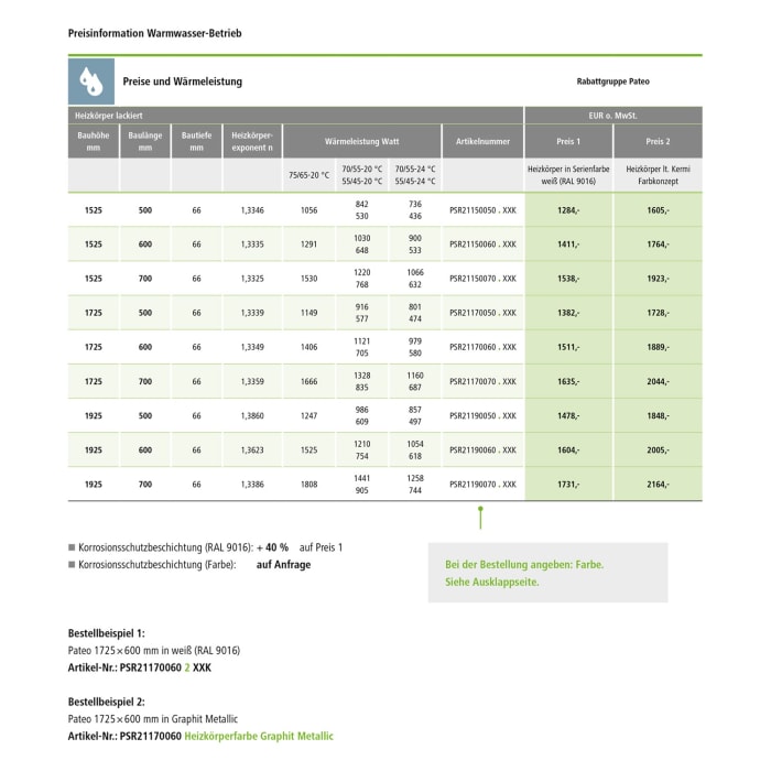 Kermi Pateo Badheizkörper 70 x 6,6 x 152,5 cm