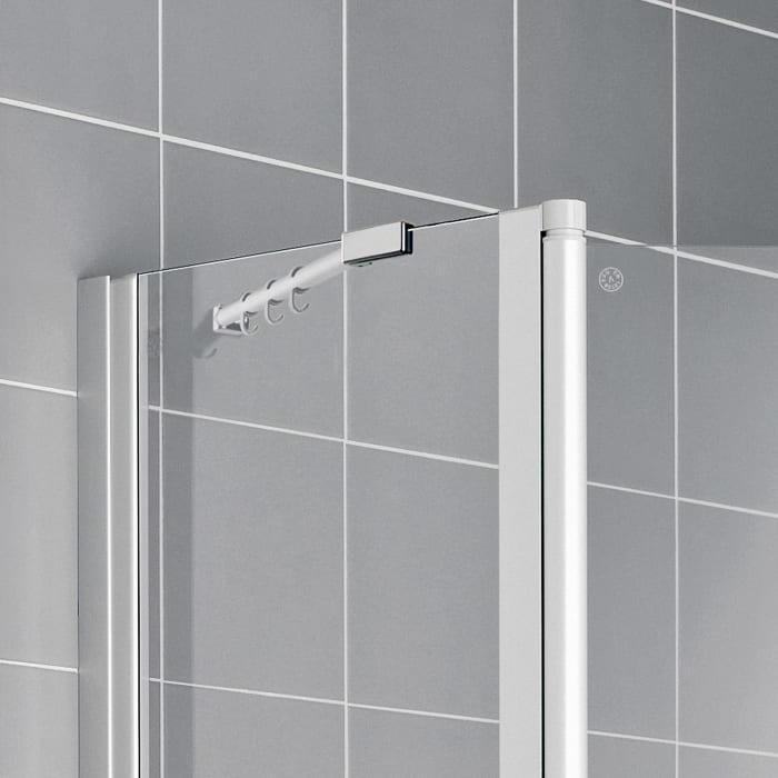 Kermi Ibiza 2000 Eckeinstieg Pendeltür mit Festteil 120 x 200 cm, Halbteil rechts