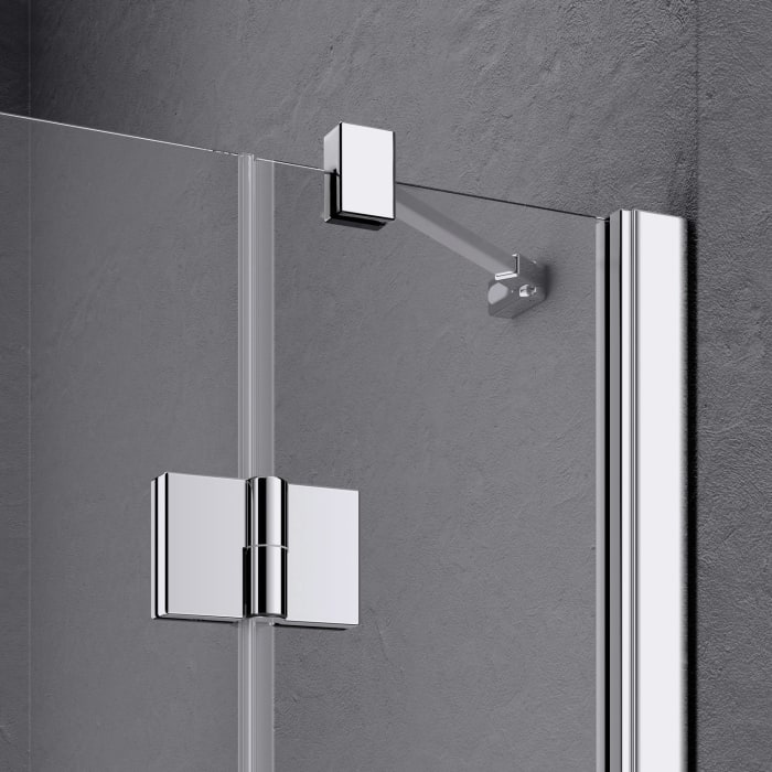 Kermi Liga Eckeinstieg Schwingtür mit Festteil 78 x 200 cm, Halbteil rechts