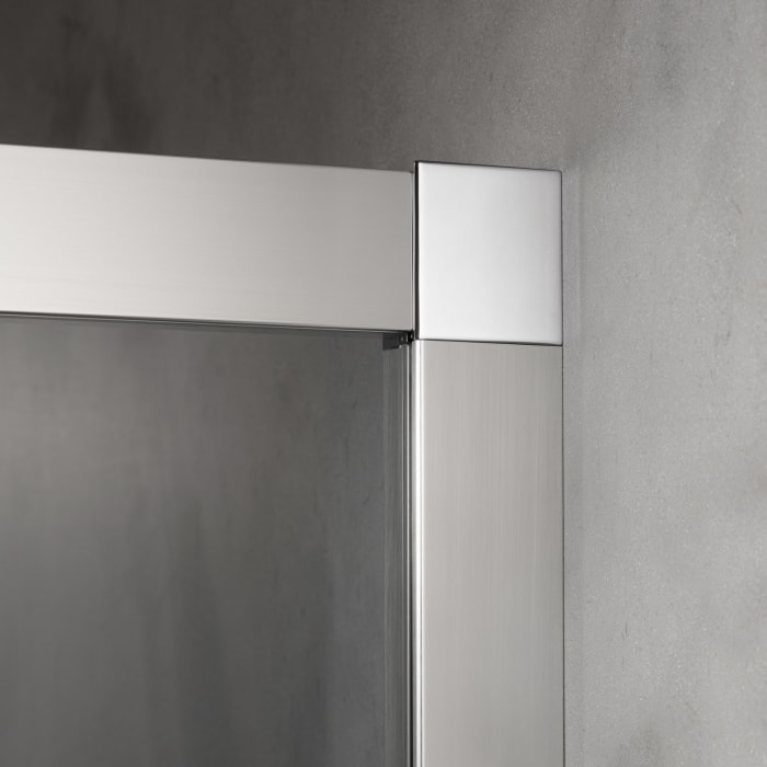 Kermi Nica Walk-In Dusche 160 x 200 cm Gleittür mit Festfeld, Anschlag rechts