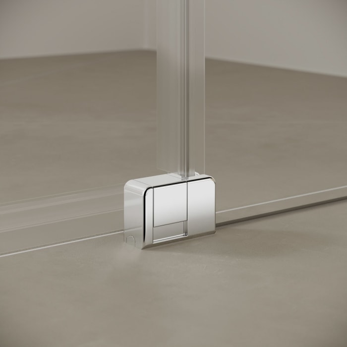 Kermi Nica Walk-In Dusche 160 x 200 cm Gleittür mit Festfeld, Anschlag rechts