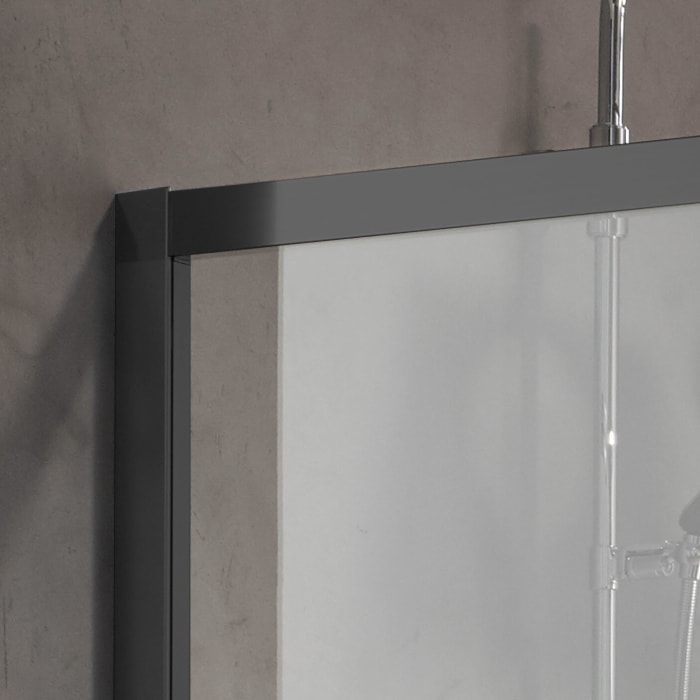 Kermi Nica Walk-In Dusche 150 x 200 cm Gleittür mit Festfeld, Anschlag links