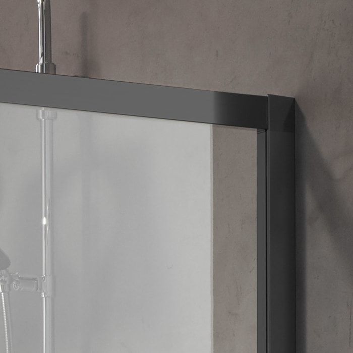 Kermi Nica Walk-In Dusche 160 x 200 cm Gleittür mit Festfeld, Anschlag rechts