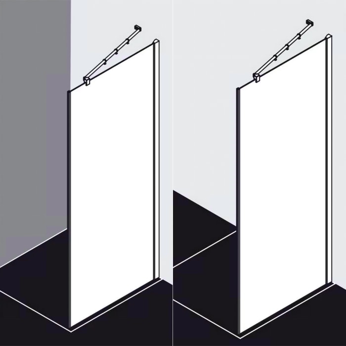 Kermi Filia XP Seitenwand 80 x 200 cm