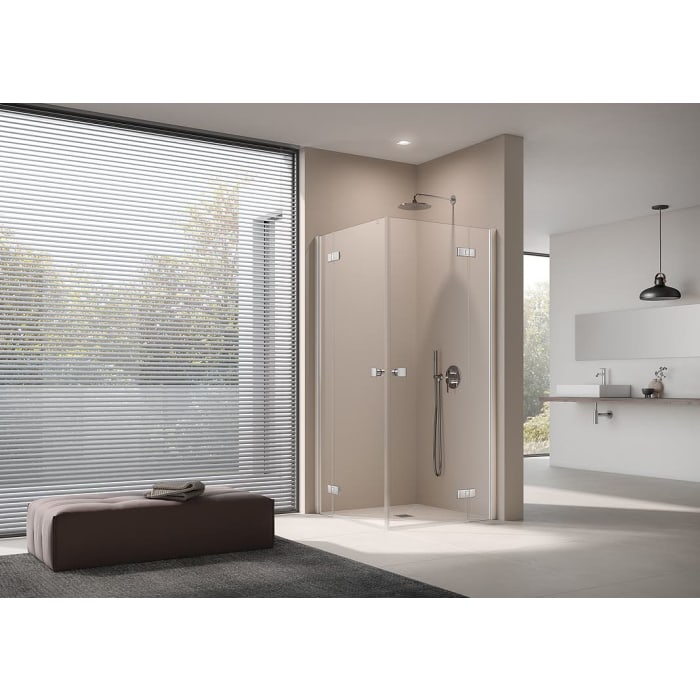 Kermi MENA Eckeinstieg Pendeltür 123 cm Halbteil rechts