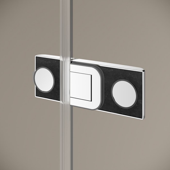 Kermi MENA Pendeltür 1-flügelig mit Festteil 120 cm, Anschlag rechts für Nische