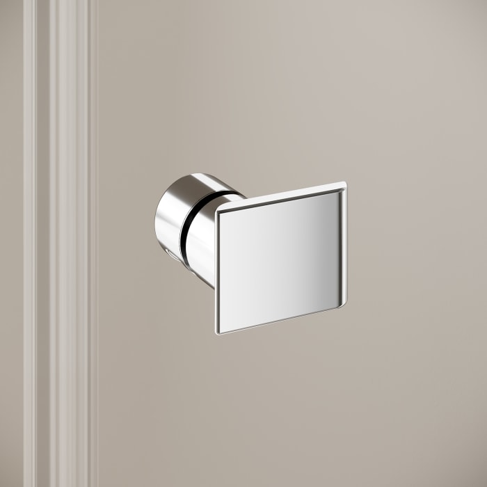 Kermi MENA teilgerahmte WALK-IN Wall mit 90° Stabilisierung 180 cm, schmales Profil