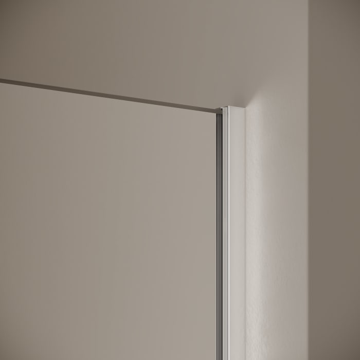 Kermi MENA teilgerahmte WALK-IN Wall mit 90° Stabilisierung 180 cm, schmales Profil