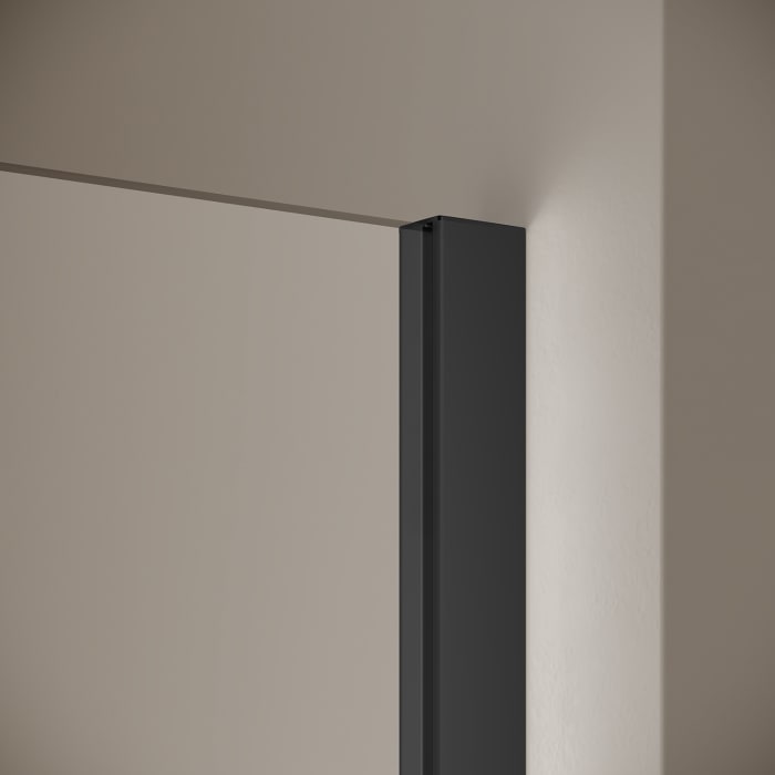 Kermi MENA teilgerahmte WALK-IN Wall mit variabler Stabilisierung 90 cm, breites Profil