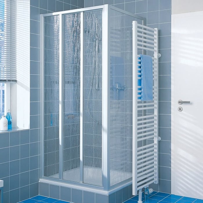 Kermi Nova 2000 Gleittür 3-teilig mit Festfeld 90 x 175 cm