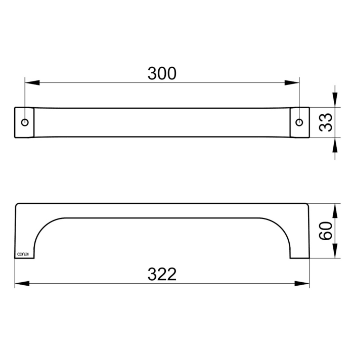Keuco EDITION 11 Haltegriff 32 cm
