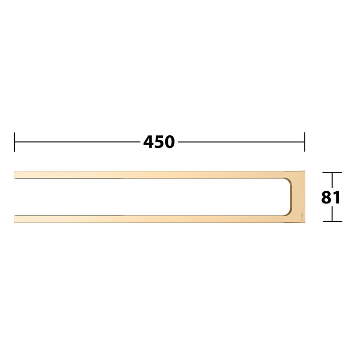 Keuco EDITION 11 Handtuchhalter zweiarmig, starr, 45 cm