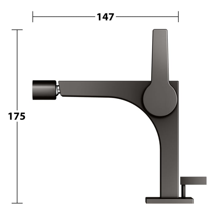 Keuco EDITION 11 Einhebel-Bidetmischer mit Zugstangen-Ablaufgarnitur