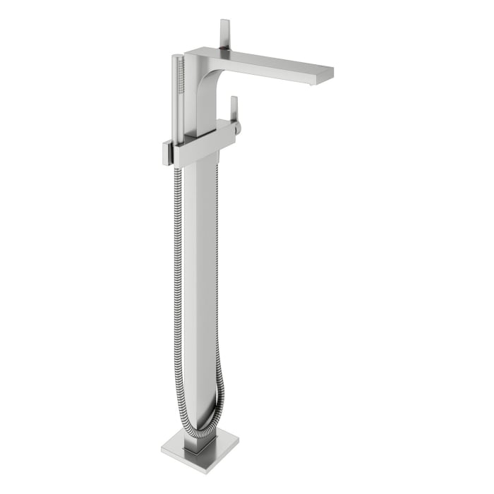 Keuco EDITION 11 Einhebel-Wannenmischer, freistehend, mit Brauseschlauch und Stabhandbrause