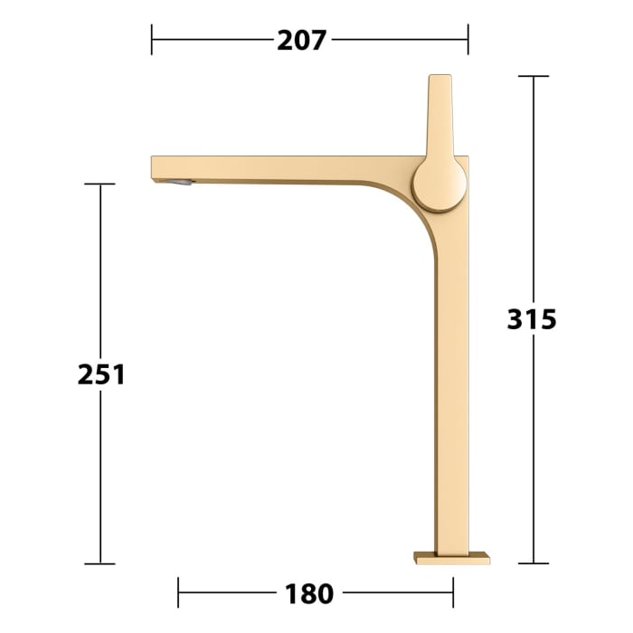 Keuco EDITION 11 Einhebel-Waschtischmischer 250, ohne Ablaufgarnitur