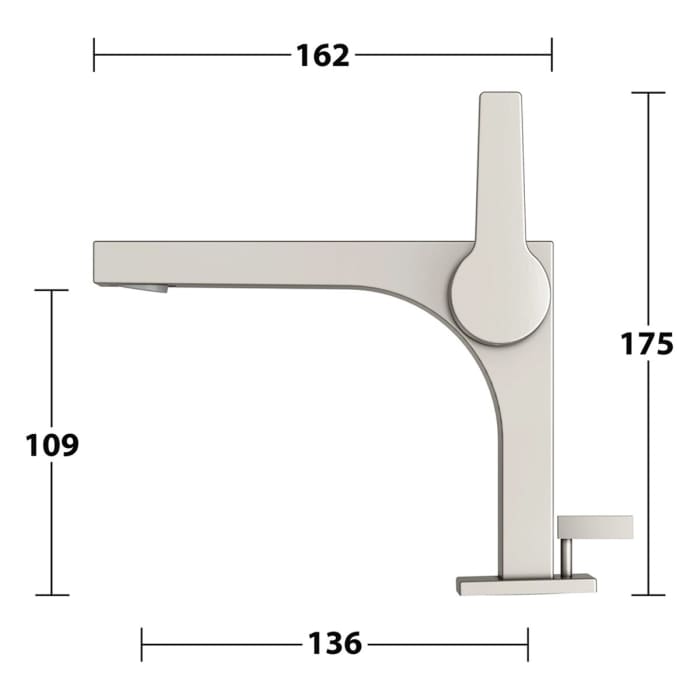 Keuco EDITION 11 Einhebel-Waschtischmischer 110, ohne Ablaufgarnitur