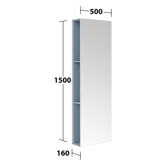 Keuco EDITION 11 Art Spiegelregal, 50 x 150 cm