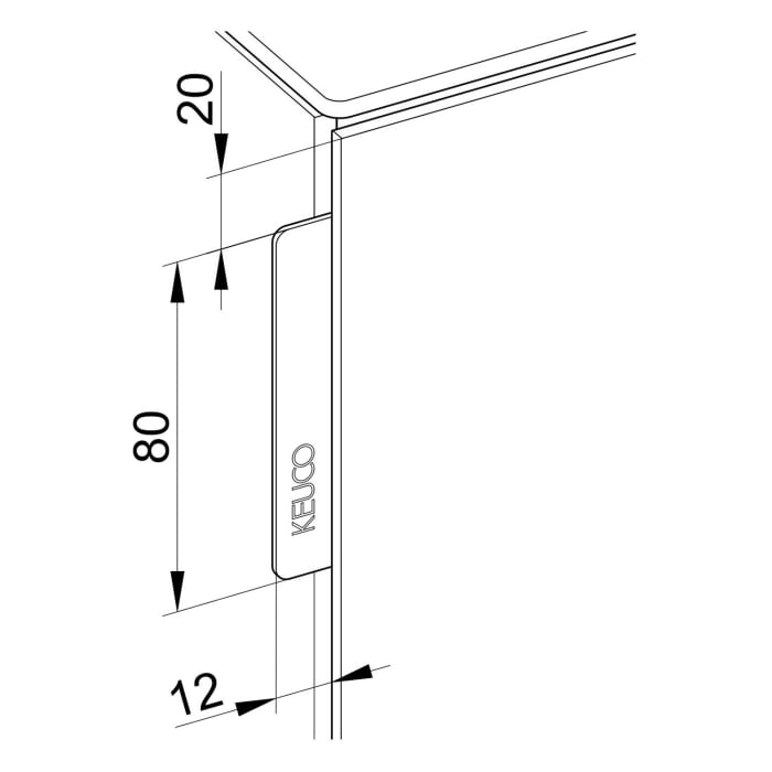 Keuco EDITION 11 Art Badmöbelgriff