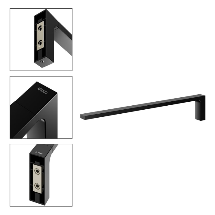 Keuco EDITION 11 Black Selection Handtuchhalter einarmig, starr, 45 cm