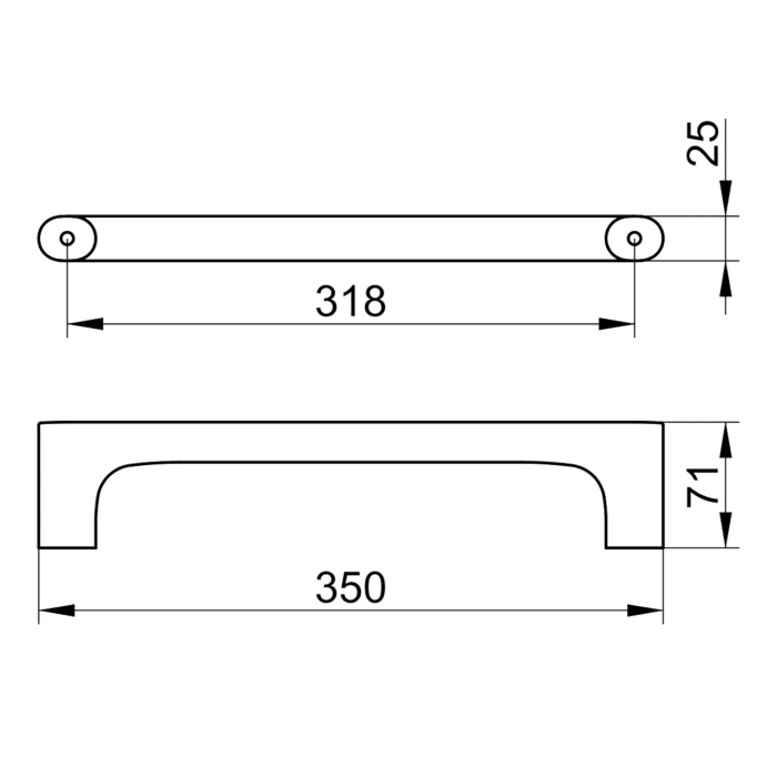 Keuco EDITION 400 Haltegriff 35 cm