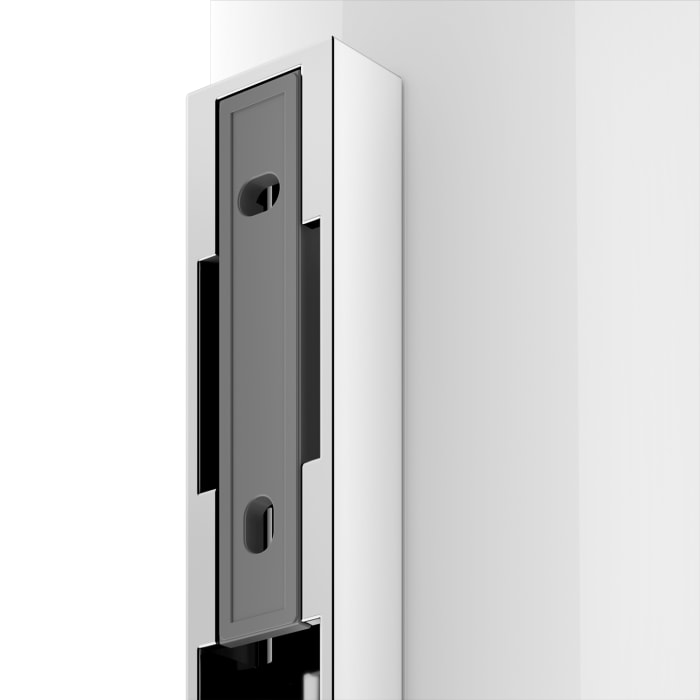 Keuco EDITION 400 Toilettenbürstengarnitur mit Glasgehäuse und Deckel, Wandmodell