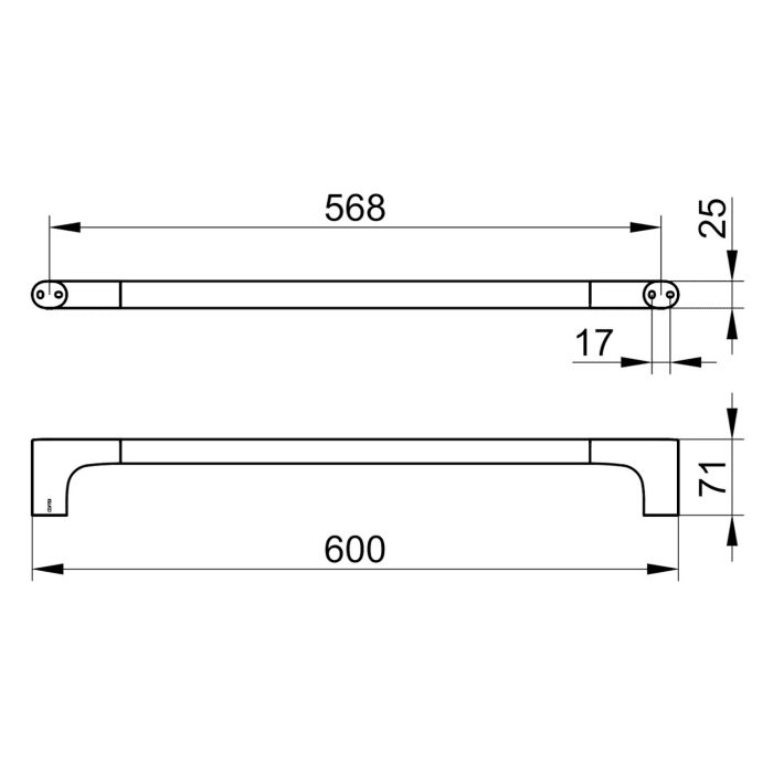 Keuco EDITION 400 Badetuchhalter 60 cm