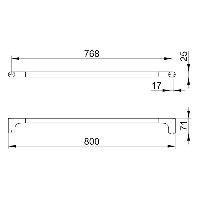 Keuco EDITION 400 Badetuchhalter 80 cm
