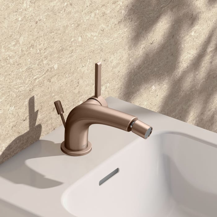 Keuco EDITION 400 Einhebel-Bidetmischer, mit Zugstangen-Ablaufgarnitur