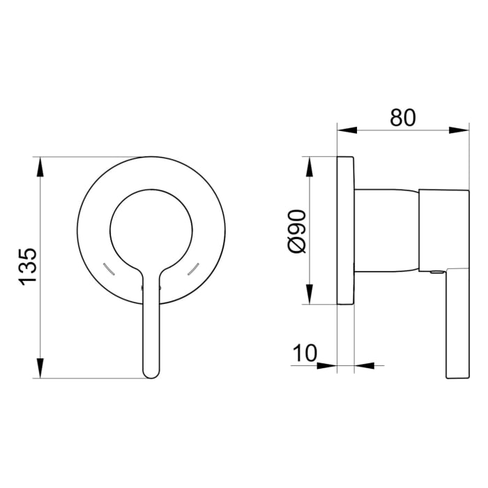 Keuco EDITION 400 Einhebelmischer Unterputz