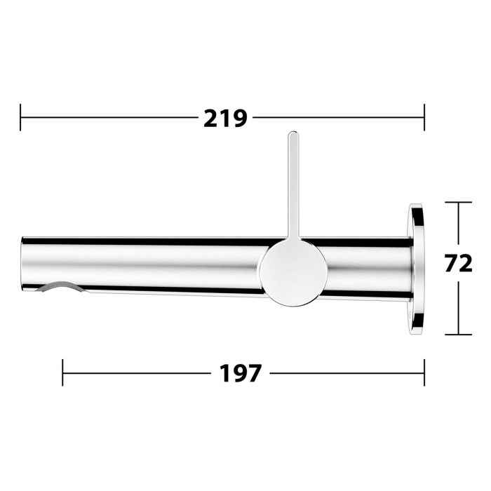 Keuco EDITION 400 Einhebel-Waschtischmischer Unterputz, Ausladung 19,7 cm