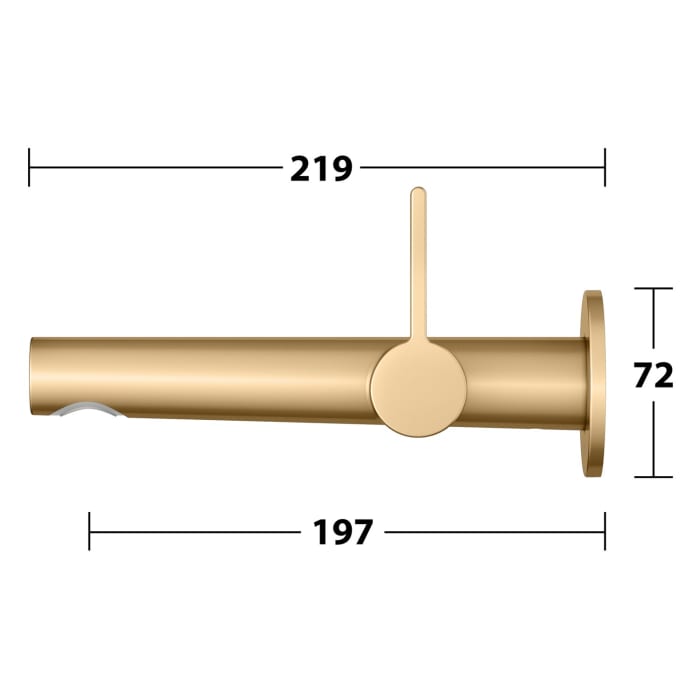 Keuco EDITION 400 Einhebel-Waschtischmischer Unterputz, Ausladung 19,7 cm