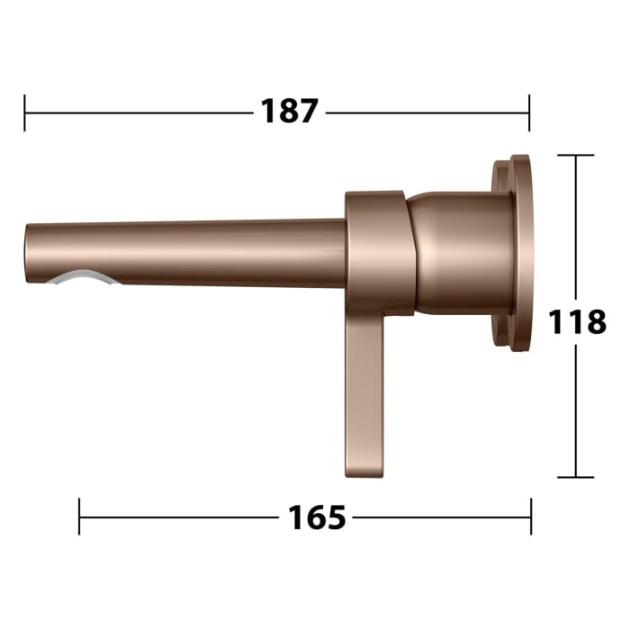 Keuco EDITION 400 Einhebel-Waschtischmischer Unterputz, 2-Loch, Ausladung 16,5 cm