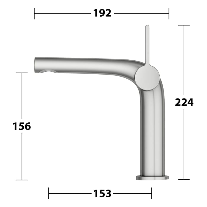 Keuco EDITION 400 Einhebel-Waschtischmischer 150, ohne Ablaufgarnitur