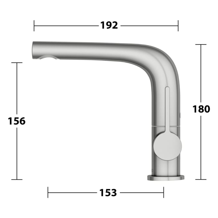 Keuco EDITION 400 Einhebel-Waschtischmischer 150, schwenkbar, ohne Ablaufgarnitur