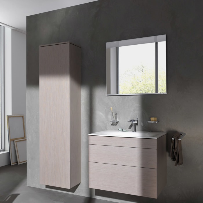 Keuco EDITION 400 Badspiegel 53,5 x 65 cm mit Spiegelheizung und einstellbarer Lichtfarbe