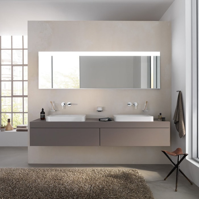 Keuco EDITION 400 Badspiegel 176 x 65 cm mit einstellbarer Lichtfarbe und Spiegelheizung